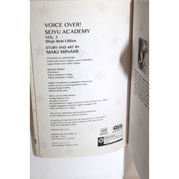 Voice Over Seiyu Academy Vol 3 5 8 9 Manga Shojo Beat Lot 4 Maki Minami Books - Picture 14 of 16